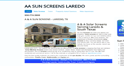 Desktop Screenshot of aasunscreens.com